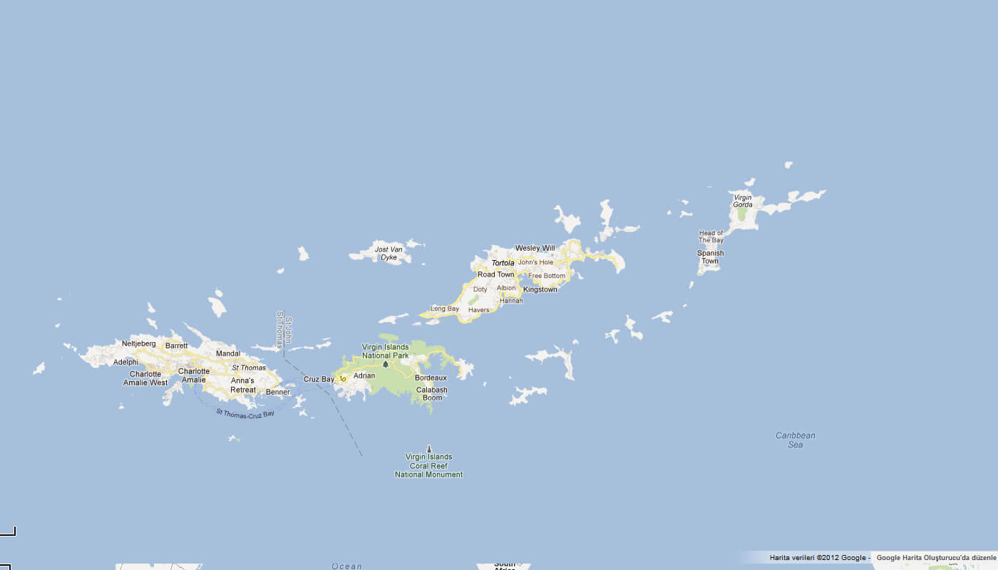 map of British Virgin Islands